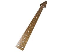 Wyvix Manche de guitare en érable torréfié, 24 frettes acier inoxydable, finition satinée, diapason 25,5 pouces, sillet rechange os