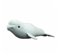 Wyvix Peluche réaliste de béluga - Baleine Blanche en Peluche Douce 40 cm avec Un Sourire caractéristique et Rembourrage Billes