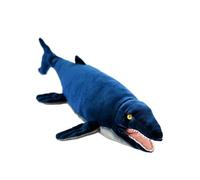 Wyvix Peluche réaliste de Bleue - Reptile Marin préhistorique en Peluche 48 cm (19 Pouces) avec Bouche Ouverte