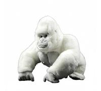 Wyvix Peluche réaliste de Gorille Albinos - Grand Singe Blanc Doux 38 cm, en Peluche « Flocon Neige », au Toucher Stable