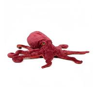 Wyvix Peluche réaliste de Pieuvre Rouge 38 cm/58 cm/99 cm, Douce, Animal Marin en Peluche(120cm)
