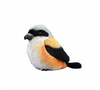 Wyvix Pie-grièche à Longue Queue en Peluche réaliste - Oiseau Doux de 15 cm avec Anneau Suspension