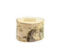 PartyDeco Porte-alliances Bûche en bois – Diamètre 6 cm – Thème Boho et nature
