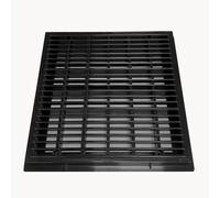 WYWY Grille de Drain Carrée en ABS 250x250mm - Grille Durable de Drainage et de Surverse pour Jardin et Piscine - Évacuation d'eau Efficace(Black)