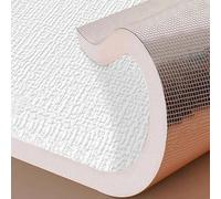 WYWY Papier Peint Autocollant Isolant 9 mm - Rouleau Mural Imperméable et Anti-Humidité, Effet Coussin pour Isolation Thermique des Chambres et Salons(White,50cm*12m)