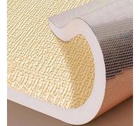 WYWY Papier Peint Autocollant Isolant 9 mm - Rouleau Mural Imperméable et Anti-Humidité, Effet Coussin pour Isolation Thermique des Chambres et Salons(Yellow,50cm*12m)