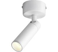 WYWY Plafonnier Spot à Montage en Surface - Projecteur LED Étanche avec Faisceau Étroit 8° pour Éclairage d'Accent - Idéal pour Tableaux, Miroirs et Cadres Muraux(White60mm,Warm Light)