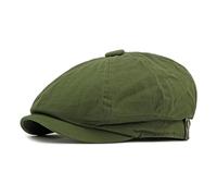 WYXDYSJWM Béret octogonal pour homme, béret en coton pour homme, casquette rétro britannique Gatsby Painter, casquette de journal, cabbie, Vert, Taille unique