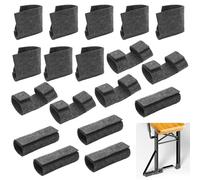WYYFXY® Lot de 18 patins de protection de sol en feutre pour banc, banc, tente à bière, patins de chaise en feutre pour éviter les rayures, réduire le bruit, pour table de bière, table de jardin