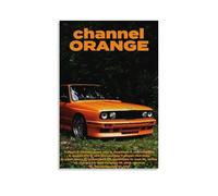WYYRAB Frank Ocean Channel Orange Décoration murale sur toile imperméable Impression haute définition Convient pour chambre à coucher, salon, café, décoration sans cadre 30 x 45 cm
