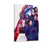 WYYRAB Stargate AtlantisDécoration murale sur toile imperméable Impression haute définition Convient pour chambre à coucher, salon, café, décoration avec cadre 40 x 60 cm