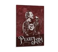 WYYRAB Ten-Pearl JamWall Poster sur toile imperméable Impression haute définition Convient pour chambre à coucher, salon, café, décoration avec cadre 50 x 75 cm