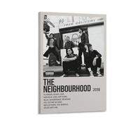 WYYRAB The Neighbourhood Poster sur toile imperméable Impression haute définition Convient pour chambre à coucher, salon, café, décoration avec cadre 50 x 75 cm