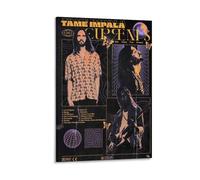 WYYRAB The Slow Rush par Tame Impala - Décoration murale sur toile imperméable - Impression haute définition - Convient pour chambre à coucher, salon, café - Style cadre - 30 x 45 cm