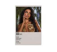 WYYRAB Tinashe 333 Décoration murale imperméable sur toile Impression haute définition Convient pour chambre à coucher, salon, café, décoration sans cadre 40 x 60 cm