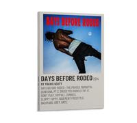WYYRAB Travis Scott Days Before RodeoWall Decoration Poster sur toile imperméable Impression haute définition Convient pour chambre à coucher, salon, café, décoration avec cadre 60 x 90 cm