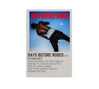 WYYRAB Travis Scott Days Before RodeoWall Decoration Poster sur toile imperméable Impression haute définition Convient pour chambre à coucher, salon, café, décoration sans cadre 60 x 90 cm
