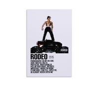 WYYRAB Travis Scott RodeoWall Décoration murale sur toile imperméable Impression haute définition Convient pour chambre à coucher, salon, café, décoration sans cadre 20 x 30 cm