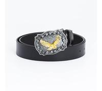 WYYXJY Ceinture Homme Black Eagle Ceinture Punk Rock Hiphop Casual Western Cowboy Ceinture Peau De Vache Retro Ceinture Grande Boucle 100Cm