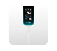Wyze Scale Ultra, balance intelligente - Blanc | Synchronisation Wi-Fi et Bluetooth, écran TFT couleur personnalisable de 4,3", suivi de 13 mesures, suivi de la fréquence