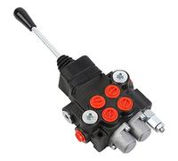 WYZSXX Valve hydraulique 2 bobines, Valve de Commande hydraulique à Joystick, 11gpm, Bobine de Cylindre à Double Effet avec Joystick, Valve de Commande directionnelle 3600psi / 250bar