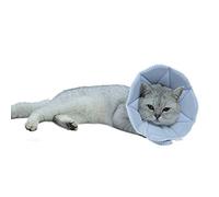 WZ PET Collier de Convalescence Souple pour Chat, cône de Protection réglable après Chirurgie, pour Chats et Chiots, Taille S, Bleu