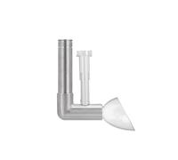WZBHCZLJ Écumoire entrée et sortie pour empêcher l'eau des résidus d'huile, surfaces d'eau pratiques, filtre efficace pour aquarium en acier inoxydable