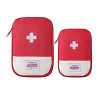 WZBHCZLJ Lot de 2 premiers kits de survie pour bureau, extérieur, voyage, petite trousse à médicaments, sac vide, pharmacie, survie, pharmacie