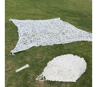 WZDXFNLD Filet Camouflage Blanc Renforcé, Treillis De Protection Solaire De Chasse, Voile De Camouflage Décoration Militaire, Toile Camouflage Léger Et Durable, Protection Jardin(5m x 7.5m)