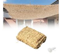 WZDXFNLD Filet de Camouflage Beige 210D Tissu Oxford Voile de Camouflage Militaire pour Chasse, Décoration Parasol Terrasse Protection Solaire Sable Taille Customize 1m 4m 6m 11m 17m 19m(6m x 12m)
