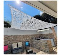 WZDXFNLD Filet De Camouflage Blanc Renforcé, Treillis de Camouflage Chasse, Voile D'ombrage pour Camping, Décoration Jardin, Anti-UV, Couverture De Voiture, pergola 2m 5m 8m 11m 15m(3m x 5m)