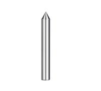 WZFC Bit De Gravure De Diamant Mouchette De Coupe De Coupe De Gravure De Gravure En Métal Pcb Bit Cnc Outil De Coupe,6.35x50 Mm 60D