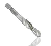 WZFC Robinet Métrique À Tige Hexagonale, Robinet Et Foret Combinés, Cannelure En Spirale, Filetage HSS, Outil De Filetage, M12