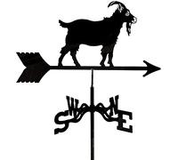 Wzglod Girouette de en Acier Inoxydable Indicateur de Direction du Vent Girouette en métal créative pour Ferme, Cour, décoration de la Maison, Ornement Cadeau, girouette sur Le Toit