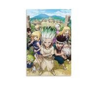 WZHDUDU Dr. Stone Poster sur toile classique Hot Anime Series Décoration murale pour chambre à coucher Style sans cadre 20 x 30 cm