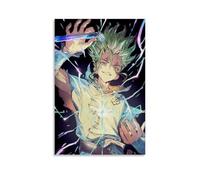 WZHDUDU Dr. Stone Poster sur toile classique Hot Anime Series Décoration murale pour chambre à coucher Style sans cadre 20 x 30 cm