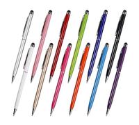 Wzhtuzi Lot de 12 stylets pour tablette tactile, pointe disque, stylet universel pour écran tactile, pointe en fibre de haute précision compatible avec tous les téléphones, tablettes et écrans