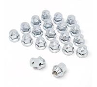 WZHUIDA Lot de 20 écrous de roue M12 x 1,5, remplacement pour Ford Focus 2012-2018, Escape 2001-2019, Fusion 2006-2019, Lincoln 2015-19 MKC, MKZ 2012-16, monobloc, chrome massif, style d'usine, grand