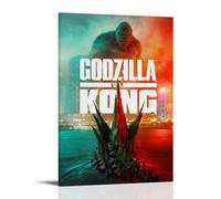 WZLLHA Godzilla X Kong The New EmpireArt Impression sur toile vintage pour chambre à coucher moderne - Décoration murale esthétique - Style : 20 x 30 cm