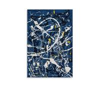 WZLLHA Jackson PollockArt Impression sur toile vintage pour chambre à coucher, décoration murale moderne, chariot de bar, sans cadre, 30 x 45 cm