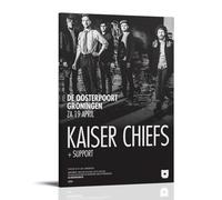 WZLLHA Kaiser Chiefs EmploymentArt Impression sur toile vintage pour chambre à coucher moderne Décoration murale Esthétique Chariot de bar avec cadre 60 x 90 cm