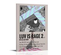 WZLLHA Luv Is Rage 2 Lil Uzi Vert AlbumArt Impression sur toile vintage pour chambre à coucher - Décoration murale esthétique - Style : 20 x 30 cm