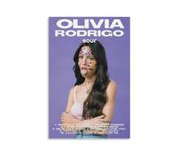 WZLLHA Olivia Rodrigo SourArt Impression sur toile vintage pour chambre à coucher moderne - Décoration murale esthétique - Style sans cadre - 20 x 30 cm