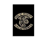 WZLLHA Sons of AnarchyArt Impression sur toile vintage pour chambre à coucher moderne - Décoration murale esthétique - Style sans cadre - 20 x 30 cm