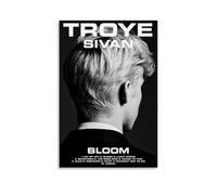 WZLLHA Troye Sivan BloomArt Impression sur toile vintage pour chambre à coucher moderne Décoration murale Esthétique Chariot de bar Sans cadre 30 x 45 cm