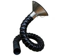 Wzmazingly Bras D'aspiration Flexible Avec Hotte En Acier Inoxydable, 0,8m/1m/1,5m/2m Conduit D'aspiration, Réglable À 360° Pour Le Soudage Industriel(L 1m,ID 200mm)