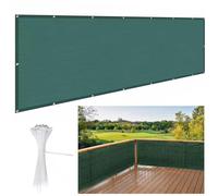 Wzmazingly Brise-Vue Et Pare-Soleil pour Balcon Hauteur 40cm/50cm/60cm Paravent De Balcon De Jardin HDPE Blocage des UV avec Œillet Et Serre-câbles (Color : Green, Size : 50x1100cm)