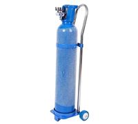 Wzmazingly Chariot pour Bouteille d’Oxygène - Dolly en Acier Inoxydable avec Roues Silencieuses, Transporteur Portable pour Bouteilles de Gaz 10, 15, 20 L(H 110cm/20L)