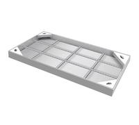 Wzmazingly Couvercle De Regard Encastré Rectangulaire En Acier Inoxydable, Fosse Septique Décoratif Invisible, Multifonctionnel D'inspection Et Base, Pour Cour, Trottoir(70x70cm)