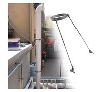 Wzmazingly Support De Conduit De Cheminée, Kit D'armature De Toiture En Acier Inoxydable, Stabilité Robustesse Supports De Conduit, Pour Toiture/Mur/Sol/Extérieur(Diameter 28cm)